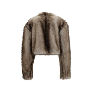 Sportmax Quantum Short Faux Fur Jacket
