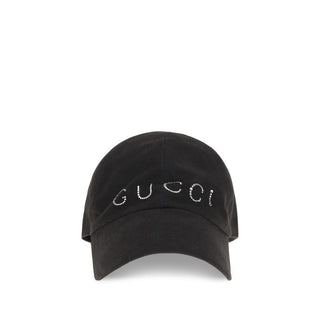 Gucci Black Cotton Cap (Baseball Hat)