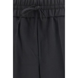 Ami Paris Elasticated-Waist Wool Trousers