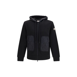 Moncler Padded Zip-Up Hooded Sweatshirt