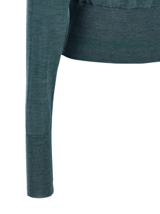 Vivienne Westwood Argyle Cropped Wool Cardigan