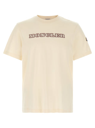 Moncler Logo Embroidered Cotton T-Shirt