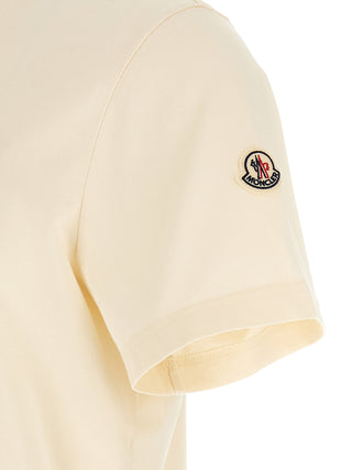 Moncler Logo Embroidered Cotton T-Shirt