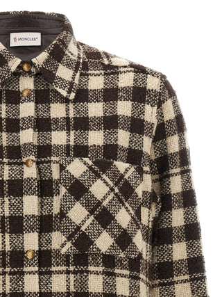 Moncler Check Wool Blend Shirt