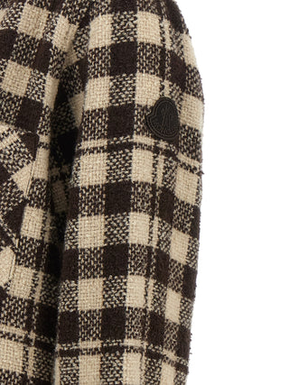 Moncler Check Wool Blend Shirt