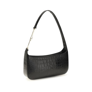 Tom Ford Black Calf Leather Bos Taurus Shoulder Bag