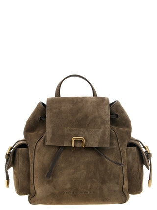 Brunello Cucinelli Sartorial Suede Backpack