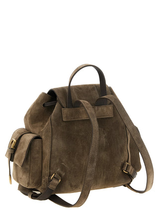 Brunello Cucinelli Sartorial Suede Backpack