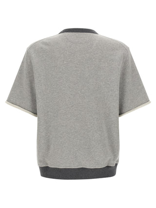 Brunello Cucinelli Gray Cotton Sweatshirt