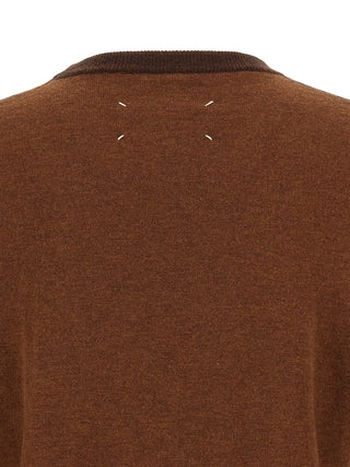 Maison Margiela Brown Wool Cardigan