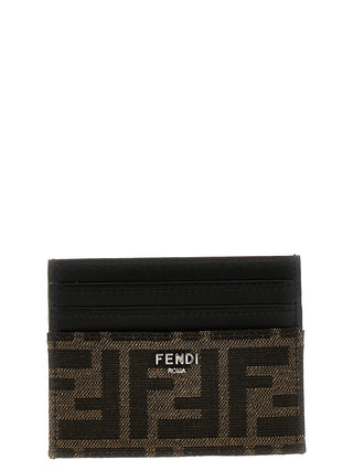 Fendi Brown Calfskin Cardholder