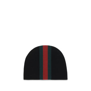 Gucci Web Stripe Wool Beanie
