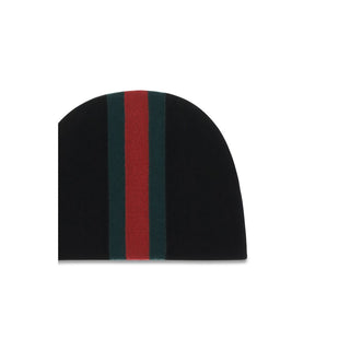 Gucci Web Stripe Wool Beanie