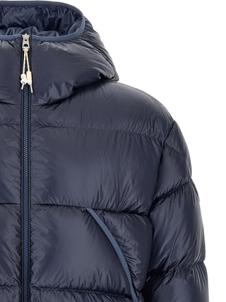 Moncler Blue Polyamide Full-Length Jacket