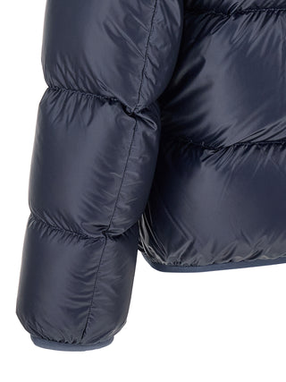 Moncler Blue Polyamide Full-Length Jacket