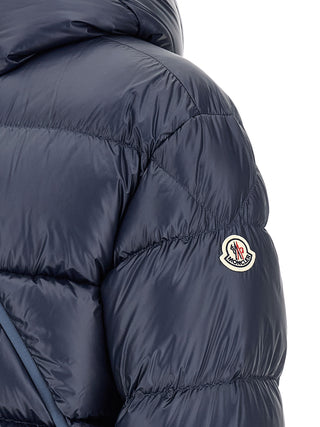 Moncler Blue Polyamide Full-Length Jacket