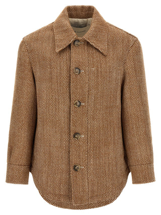 Ami Paris Chevron Virgin Wool Overshirt Jacket