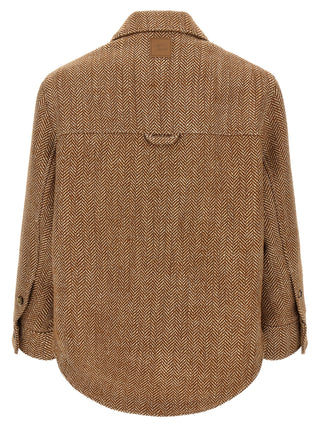 Ami Paris Chevron Virgin Wool Overshirt Jacket
