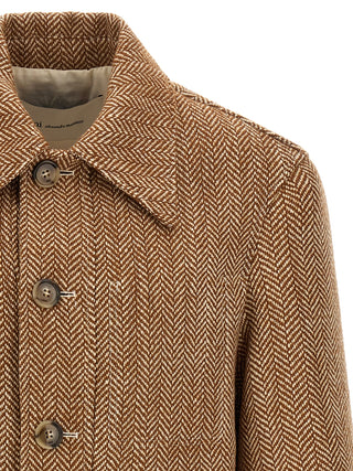 Ami Paris Chevron Virgin Wool Overshirt Jacket