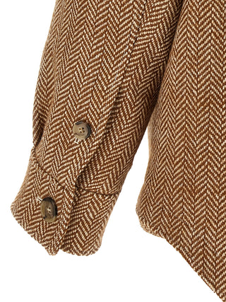 Ami Paris Chevron Virgin Wool Overshirt Jacket