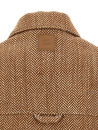 Ami Paris Chevron Virgin Wool Overshirt Jacket