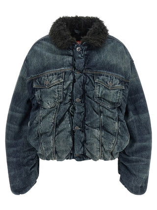 Diesel Blue Cotton Denim Jacket
