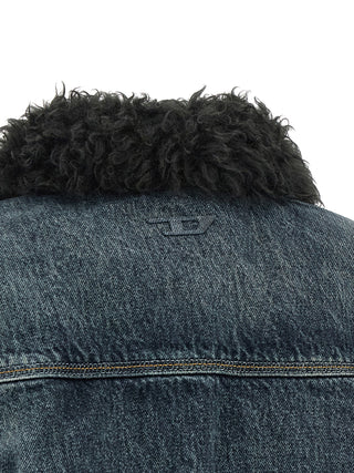Diesel Blue Cotton Denim Jacket