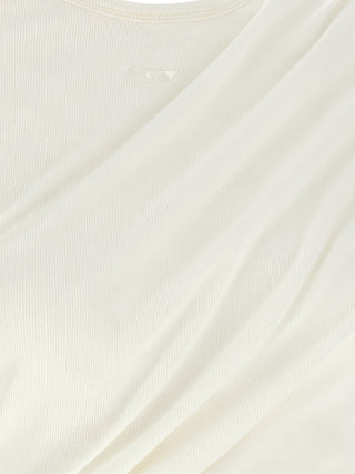 Diesel White Cotton Long Sleeve T-Shirt