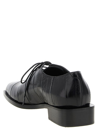 Giuseppe Zanotti Black Leather Oxfords And Derbies