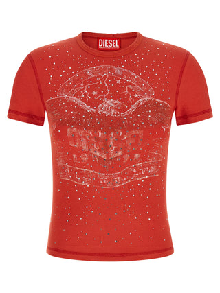 Diesel Red Cotton T-Shirt