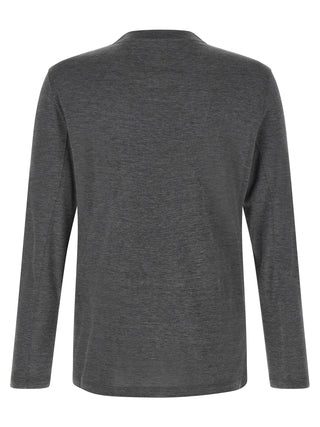 Brunello Cucinelli Gray Silk T-Shirt