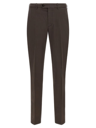 Brunello Cucinelli Brown Cotton Casual Pants