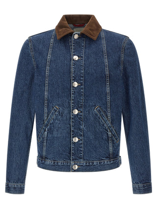 Brunello Cucinelli Blue Cotton Denim Jacket
