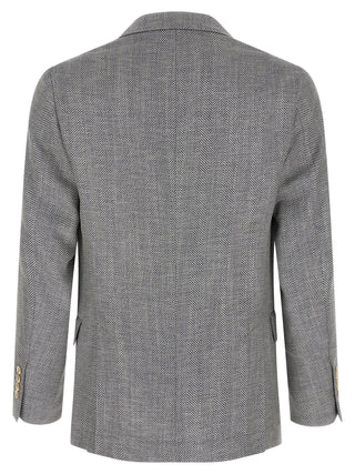 Brunello Cucinelli Gray Wool Blazer