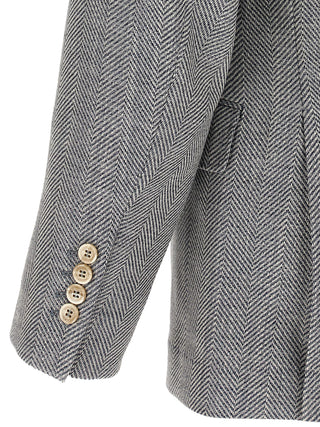 Brunello Cucinelli Gray Wool Blazer