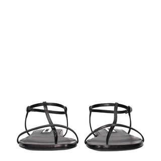 Jil Sander Leather Thong Sandals