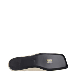 Jil Sander Vintage-Effect Leather Ballet Flats