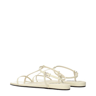 Jil Sander Leather Thong Sandals