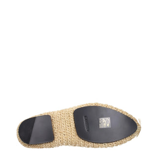 Jil Sander Fringed Raffia Slippers