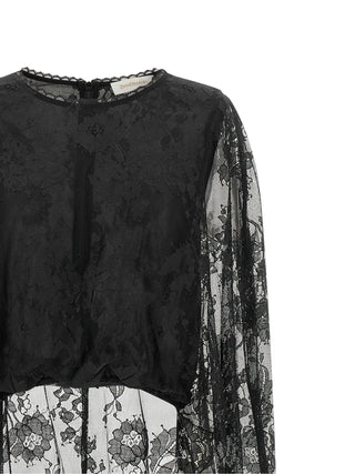 Zimmermann Black Polyamide Tank Tops