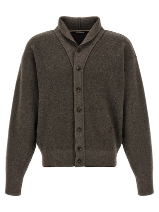 Jacquemus Brown Merino Wool Cardigan