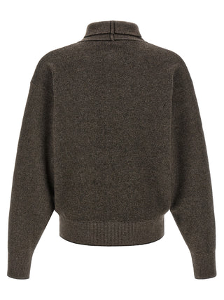 Jacquemus Brown Merino Wool Cardigan