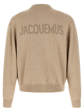 Jacquemus Beige Merino Wool Cardigan