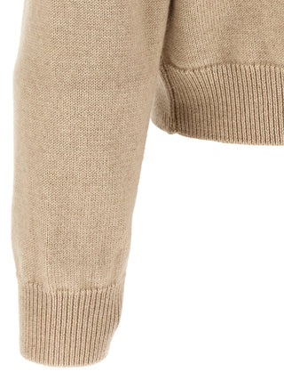 Jacquemus Beige Merino Wool Cardigan