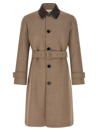 Lardini Beige Virgin Wool Coat