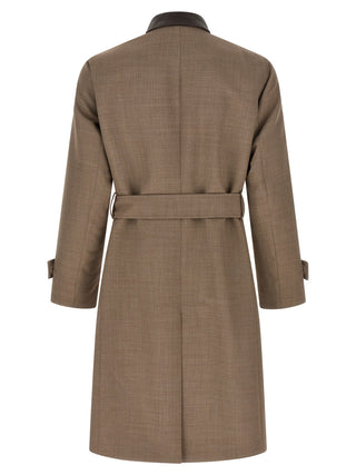 Lardini Beige Virgin Wool Coat