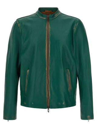 Diesel L-Racy Lambskin Biker Jacket