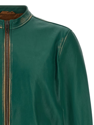 Diesel L-Racy Lambskin Biker Jacket