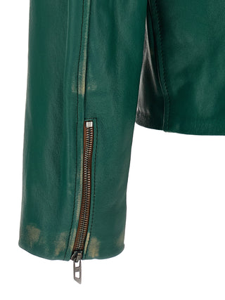 Diesel L-Racy Lambskin Biker Jacket