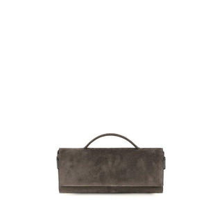 Brunello Cucinelli Essence Suede Top-Handle Bag